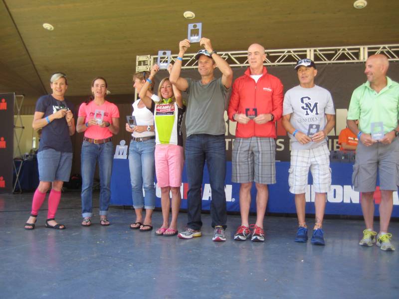 Award ceremony with smiling participants